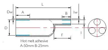 molded heat shrinkable cable breakout boots