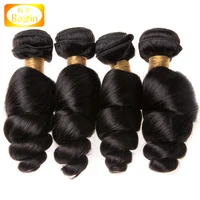 

Unprocessed No Shedding Hair Vendors 4PCS One Set Raw Indian Loose Wave Virgin Human Hair Bundles