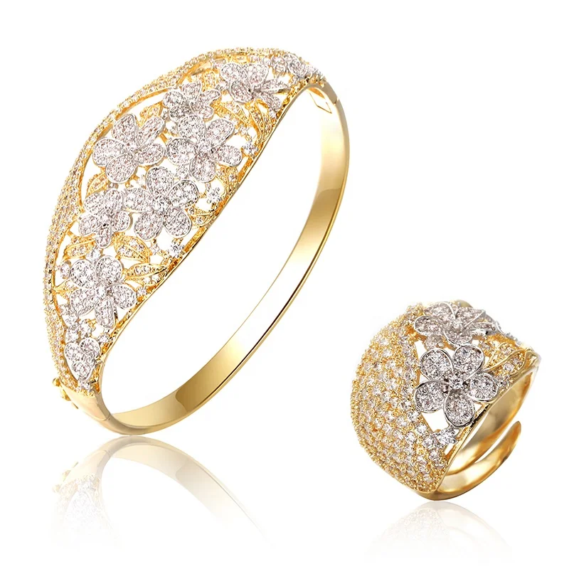 

Gift AAA Cubic Zirconia Bangle & Ring for Woman Gift