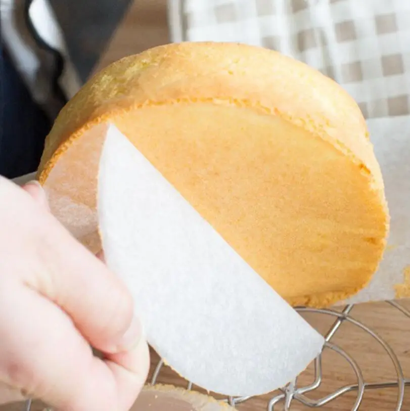 8 Inch Round Baking Parchment Paper For Cake Tin Cheesecake Liner Oven