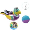 Inflatable swim ring animal split opened tube suitable for any size pool float