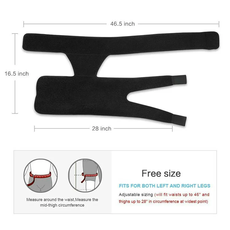 Groin Support Belt Sleeves Waist Hip Thigh Brace Wrap Pulled Lumbar Injury Protector Kit