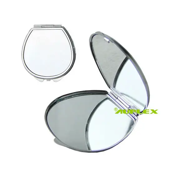 

Pocket Portable Sublimation Compact Mirror Makeup Mirror Coated Blank Dress Mirror for Christmas Gift (MKK), White