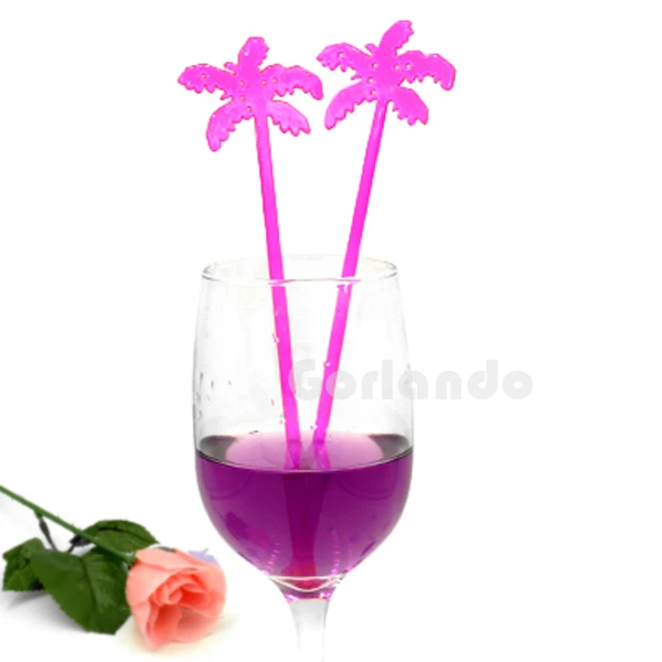 180mm Palm Tree Plastic Stirrers For Drinks Buy Plastic Stirrers