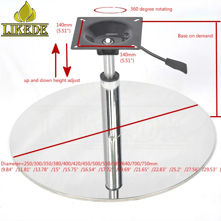 Modern European Stainless Steel Sofa Chair Legs Low-Priced Aluminium Supports