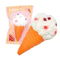 12 PCS Lot Kiibru Super Jumbo White Ice Cream Cone Squishy Scented Slow Rising Soft Original