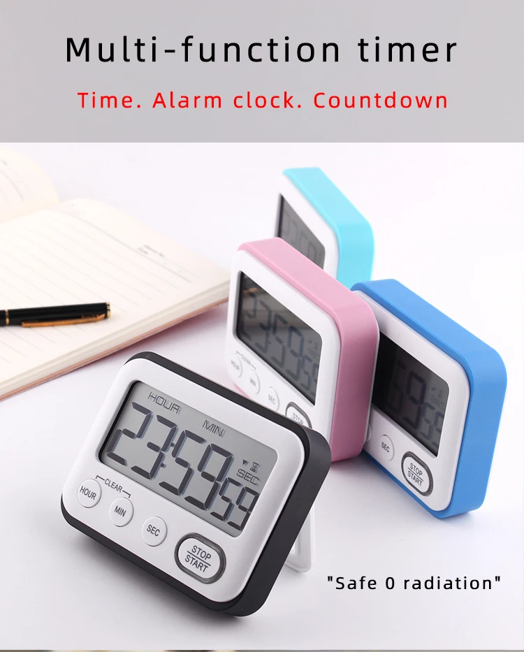 Wholesale Colorful Digital Electronic Magnetic Kitchen Timer Round ...