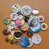 Wholesale full color round pin metal button badge decorate garments types