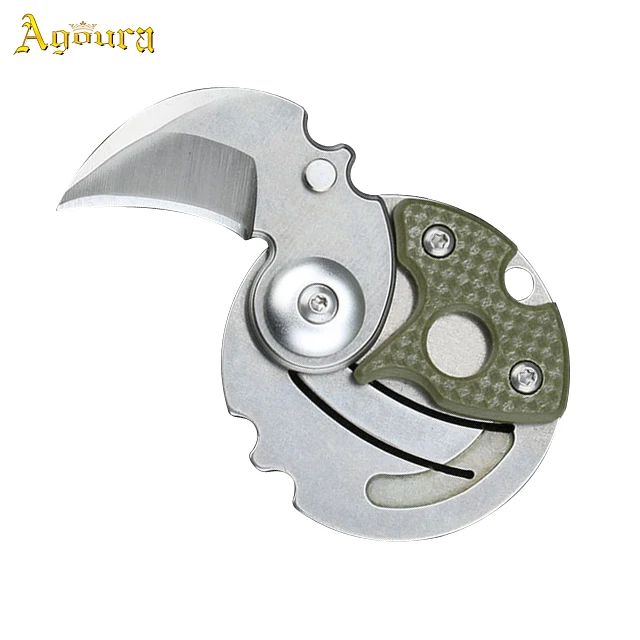 可定制旋转飞轮设计不锈钢小刀多功能迷你折叠刀户外口袋刀