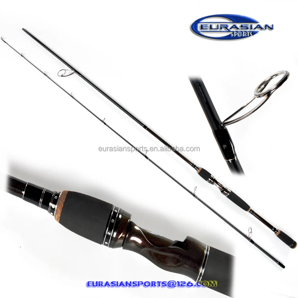 

Carbon Spining fishing rod,2pcs fast tip,10-40g,2.40m graphite bass trout weihai fishing rod factory wholesale sourcing retail