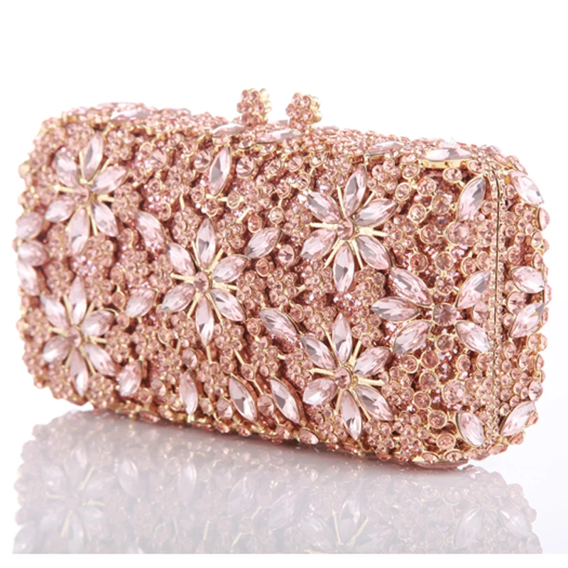 

High quality Hand made rhinestone bag crystal crossbody purses, Customizable