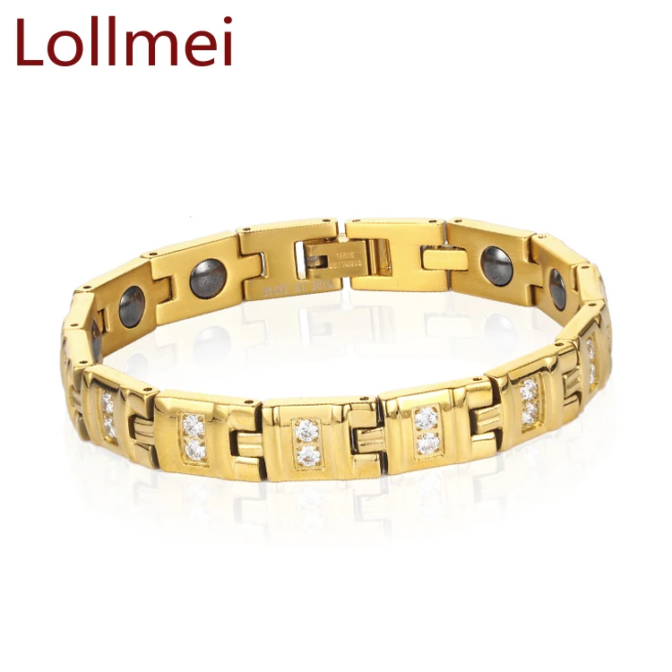 New Fashion Health Jewelry Ms. Magnetic Bracelet Stainless Steel Bio-Energy Bracelet