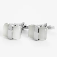 

Semi precious stone cufflinks cat eye stone men accessory cufflinks