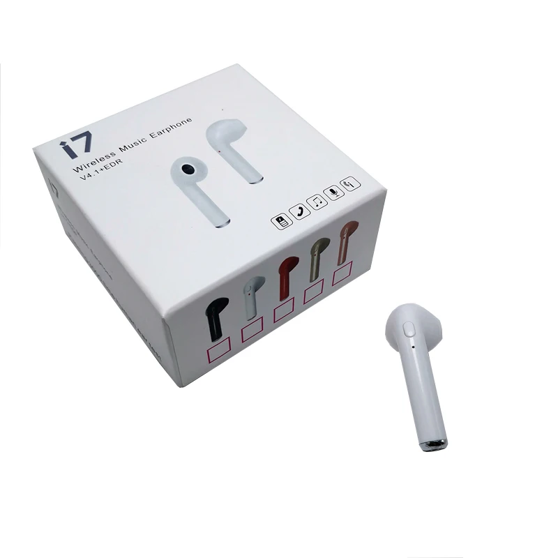 i7 earphone i7s tws wireless single side earphone  , true wireless earphone tws for iphone x max