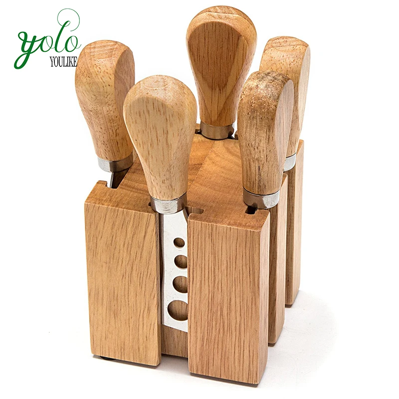 Eco Friendly And 100 Nature 6piece Set Stainless Steel Cheese Knife