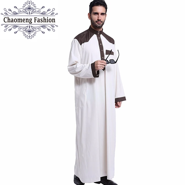

803# Wholesale jubba islamic clothing uae saudi arabic al haramain daffah thobe for muslim men, Navy blue/beige/white/camel /customized