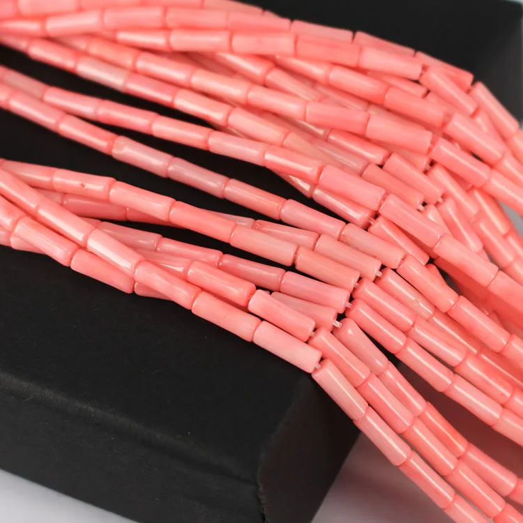 

CB8052 Coral gemstone column tube beads,bamboo coral cylinder tube beads