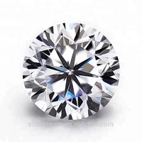 

Pure white color 8mm wholesale synthetic diamond round brilliant cut DEF VVS 2 carat loose moissanite for moissanite jewelry