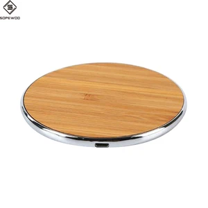 Sopewod Eco Friendly Fast Wooden Bamboo Wireless Charger