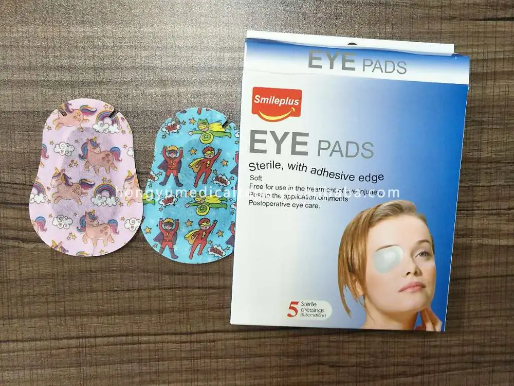 Custom Amblyopia Lazy Eyes Adhesive Eye Patch For Kids Nonwoven Eye Pad