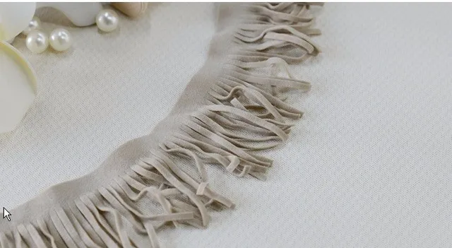 45mm White Brown Black Suede Leather Tassel Fringe Trim for Bags and Clothings.jpg