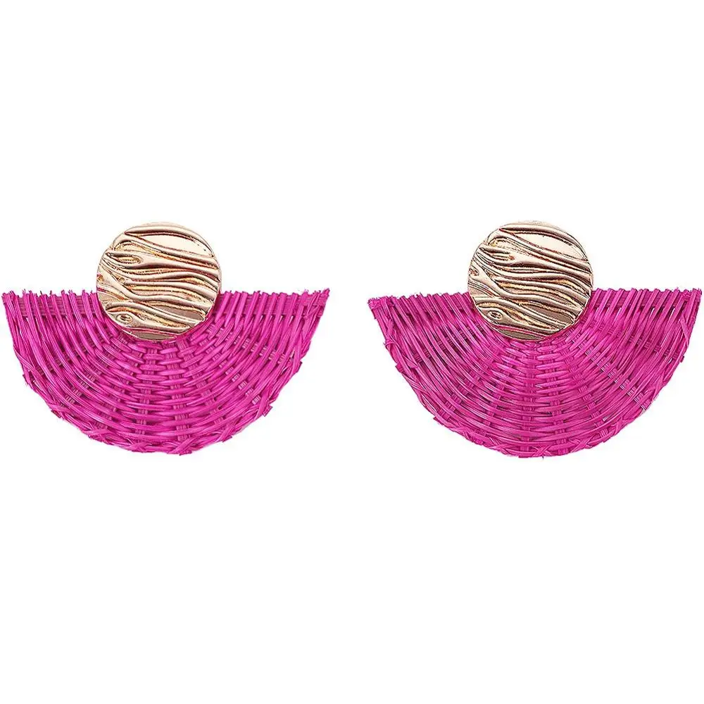 

Top Designer Vintage Bamboo Earrings Rattan Boho African Fringe Tribal Earring For Women, Picture