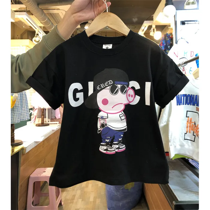 
Huzhou Factory Outlet Baby kids Plaid Unisex Summer Cotton T shirt For Ali Online Shopping 