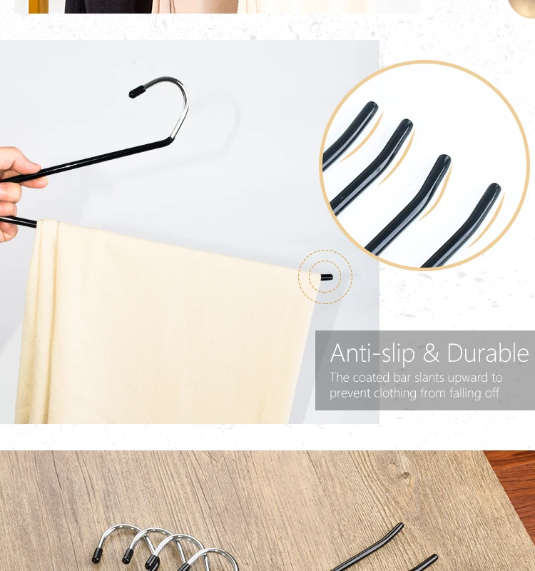 Anti Slip Clothes Hanger Bulk Clothes Closet Hangers Open Ended Easy
