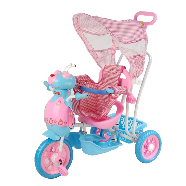 Super Quality Great Material Plastic Baby White Tricycle Trike