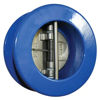 Dn200 Cast Steel Wafer Type Double Doors Non Return Check Valve For Sea 