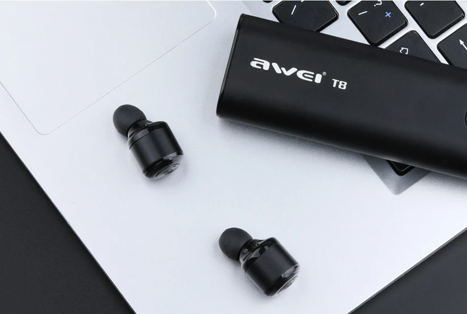 AWEI T8 OEM/ODM Factory Manufacturing Sport wireless bluetooth headphones with charging dock