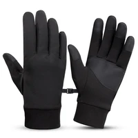 

Custom cold coral fleece touch screen warm climbing biker riding winter gloves for man