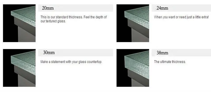 Contemporary Textured Cast Thick Glass Countertops Glassworks 1