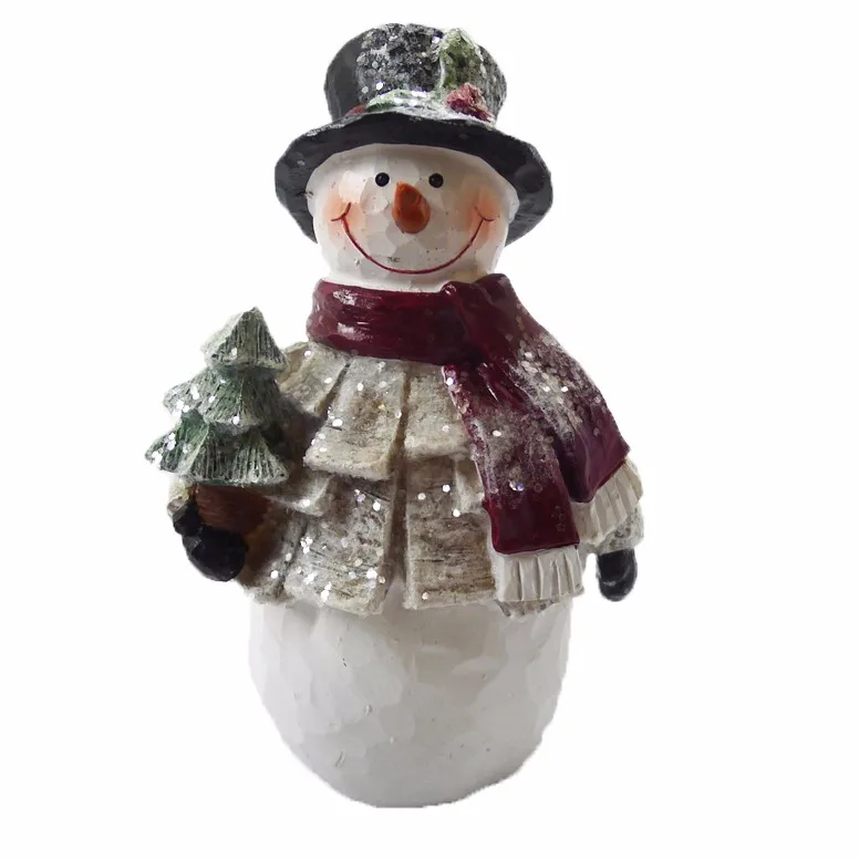 resin snowman statue outdoor