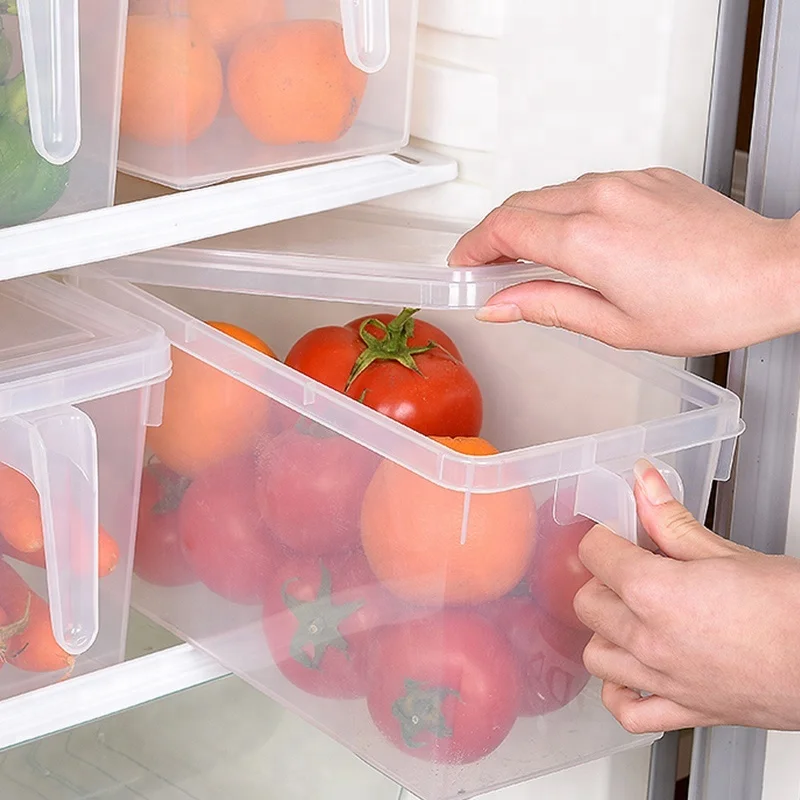

Eco-friendly Clear plastic kitchen storage containers with lids