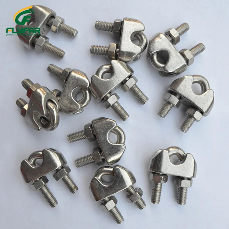 
Stainless Steel 316 304 Wire Rope Clamp 