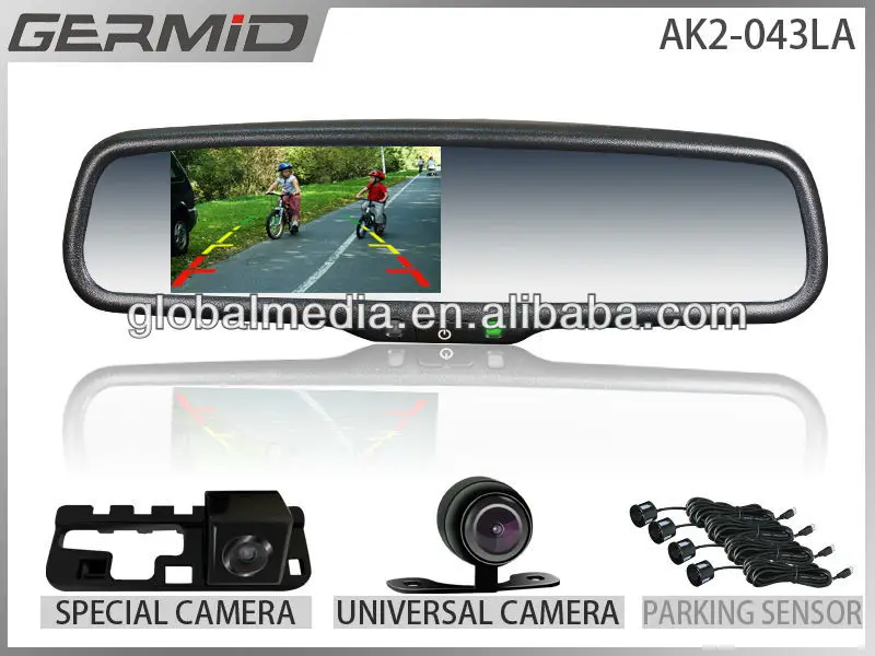 Car Digital 4.3inch Rear View Mirror Monitor With Backup Camera Buy Car Digital Rearview