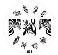 2015 new A Series A36 Nail Art Polish DIY Stamping Plates Image Templates Nail Stamp Stencil