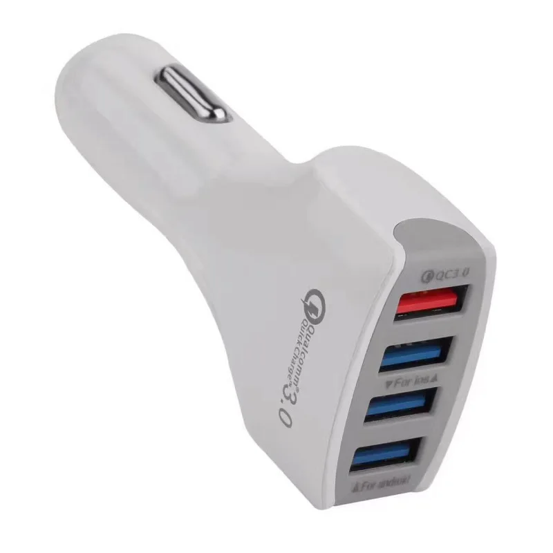 BHD 9V 2A Qc3.0 Quick Charge 3.0 Mobile Phone Accessory 4 Port Car Usb fast Charger