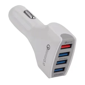 BHD 9V 2A Qc3.0 Quick Charge 3.0 Mobile Phone Accessory 4 Port Car Usb fast Charger