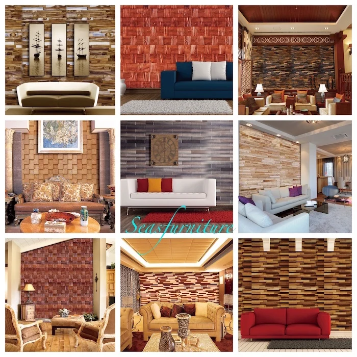 Knotty Pine wood wall panels in high quality