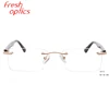 2019 china hot sale latest rimless frames glasses optical eyeglasses frame