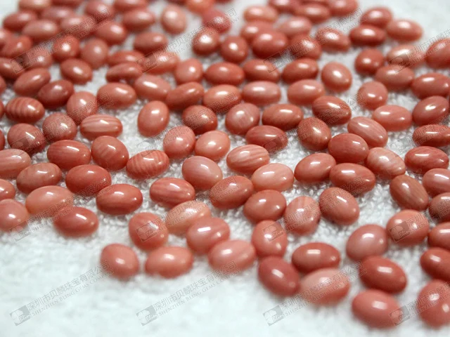 Salmon coral cabochon 6x10mm for sale  (9).jpg