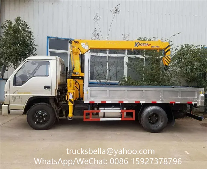 4x2 6 Wheeler 1 Ton 2 Ton Foton Forland Crane Truck - Buy Foton Crane 