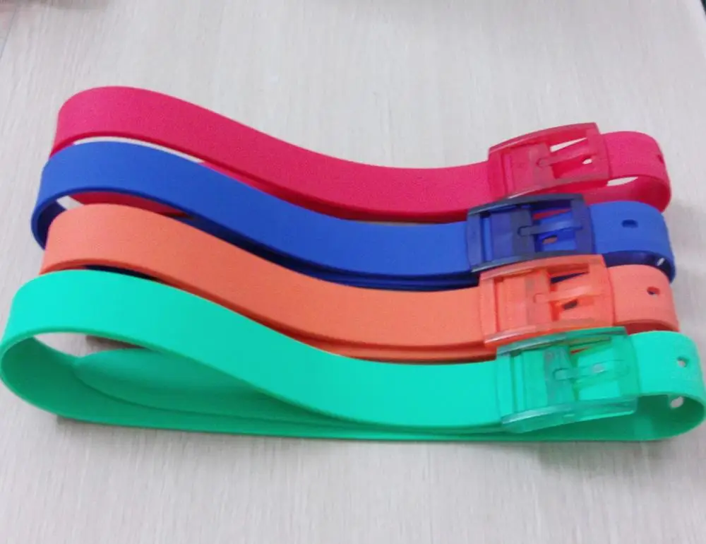
OEM Silicone Dressing Belt for Men and Women Silicone Sports Belt 