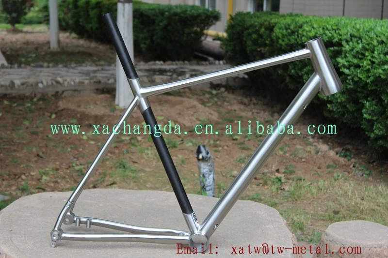 Road Bike Frame Taper Head Tube Titanium Touring Bike Frame Flat Mount