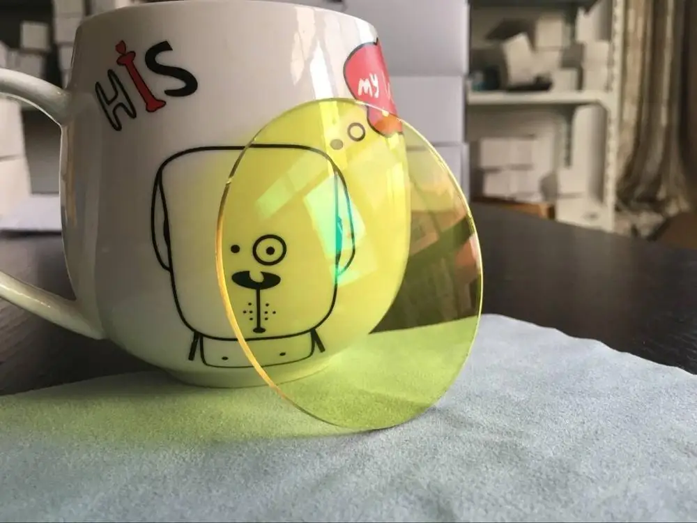 Antiglare Night Vision Driving Shmc Lens Photochromic Super Hydrophobic Blue Coating Optical