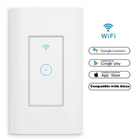 

Compatible With Google Amazon Alexa Remote control Smart Wall Light Switch wifi wireless switch