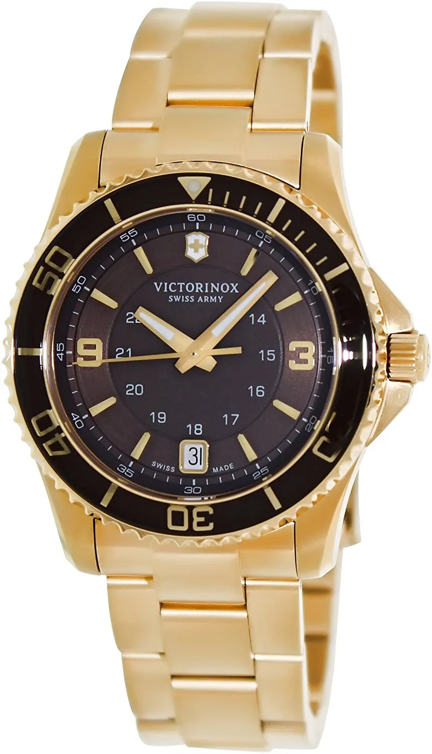 Victorinox Swiss Army Maverick Brown Gold PVD Ladies Watch 241614
