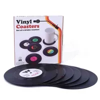 

Factory Direct Sales Creative Design Non-slip Insulation Coaster Vinyl Record Coaster